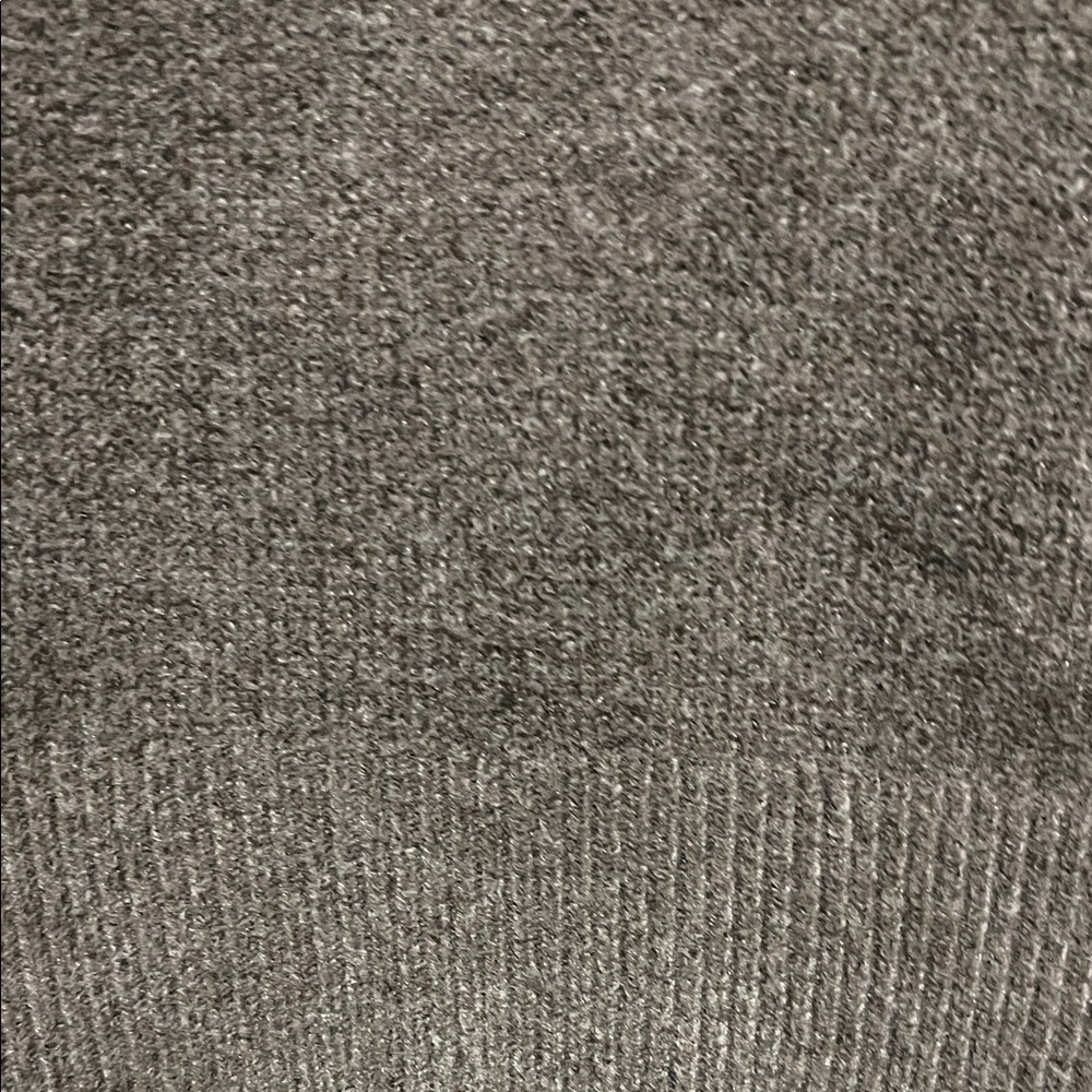 A New Day Taupe Short Sleeve Sweater with Button Neck Opening and Collar Size XL - Picture 5 of 7